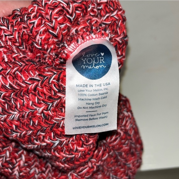 Love Your Melon LYM Red and Black Portland Trailblazers Knit Beanie - Picture 3 of 3